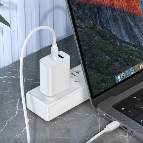 Дата кабель Hoco X115 Surpass Type-C to Type-C 240W (1m) White