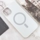 Чохол TPU+Glass Sapphire Midnight Open Camera with MagSafe для Apple iPhone 15 Plus (6.7") Білий / White