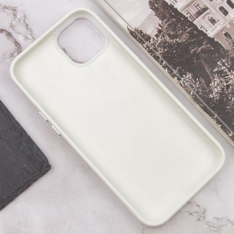 Чохол TPU+Glass Sapphire Midnight Open Camera with MagSafe для Apple iPhone 15 Plus (6.7") Білий / White