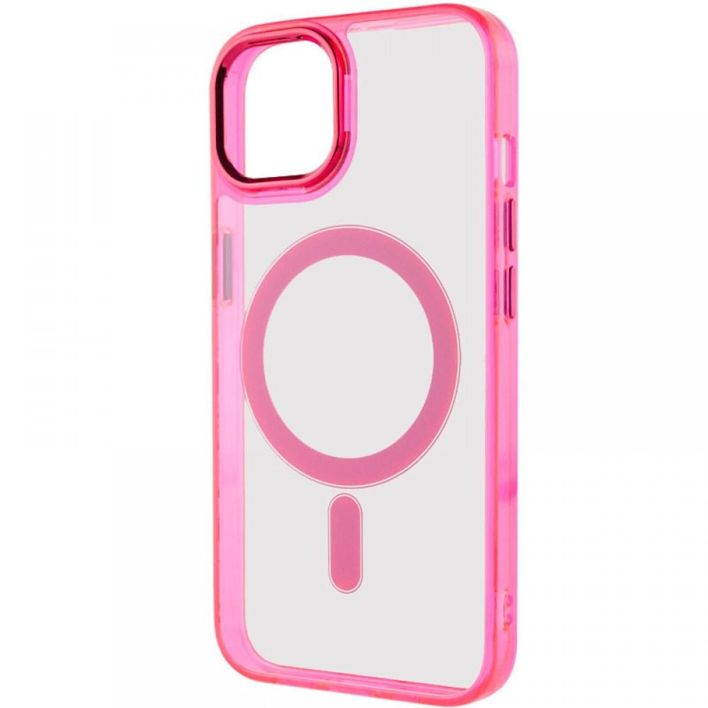 Чохол TPU Iris with MagSafe для Apple iPhone 12 Pro Max (6.7") Малиновий
