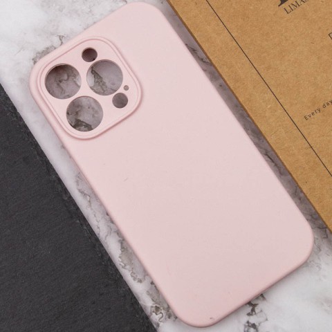 Чохол Silicone Case Full Camera Protective (AA) NO LOGO для Apple iPhone 14 Pro Max (6.7") Рожевий / Chalk Pink
