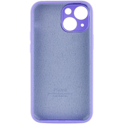 Чохол Silicone Case Full Camera Protective (AA) для Apple iPhone 15 (6.1") Бузковий / Dasheen