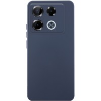 Чохол TPU GETMAN Liquid Silk Full Camera для Infinix Note 40 Pro 4G Синій / Midnight Blue