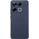 Чохол TPU GETMAN Liquid Silk Full Camera для Infinix Note 40 Pro 4G Синій / Midnight Blue