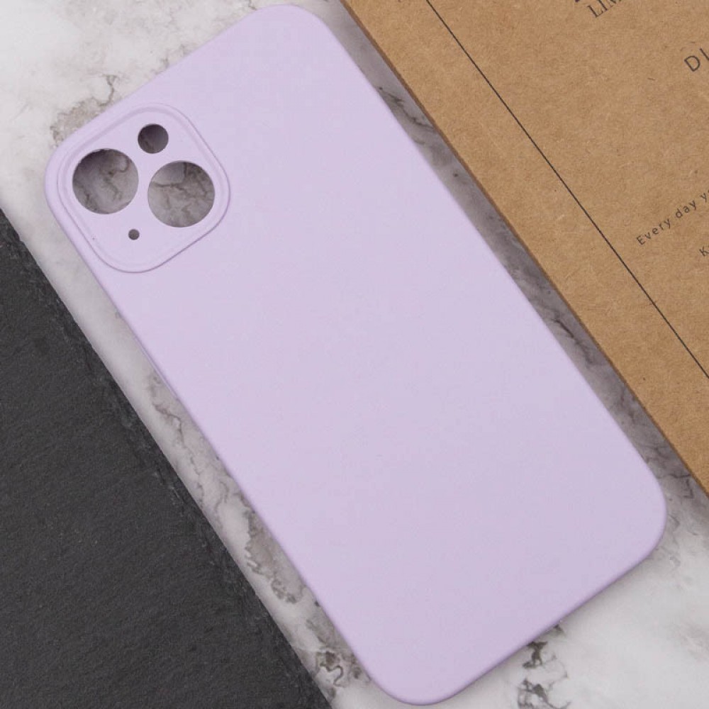 Чохол Silicone Case Full Camera Protective (AA) NO LOGO для Apple iPhone 15 Plus (6.7") Бузковий / Lilac