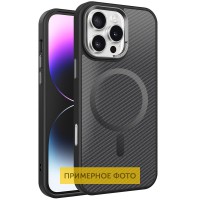 Чохол TPU+PC Carbon Mirage with MagSafe для Apple iPhone 16 (6.1") Black