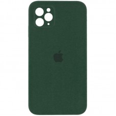 Чохол Silicone Case Square Full Camera Protective (AA) для Apple iPhone 11 Pro Max (6.5") Зелений / Cyprus Green