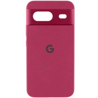 Чохол Silicone Cover Lakshmi Full Camera (AAA) with Logo для Google Pixel 8a Бордовий / Plum