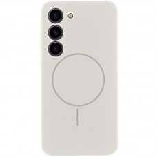 Чохол Silicone Cover Lakshmi Full Camera (AA) with MagFit для Samsung Galaxy S23 Білий / White