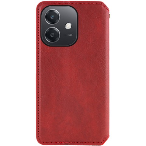 Шкіряний чохол-книжка GETMAN Cubic (PU) для Oppo A3 4G / A3x 4G/ A40m Червоний