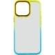 Чохол TPU+PC Fresh sip series для Apple iPhone 14 Pro Max (6.7") Бірюзовий / Помаранчевий