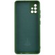 Чохол Silicone Cover Lakshmi Full Camera (AA) для Samsung Galaxy A51 Зелений / Dark green