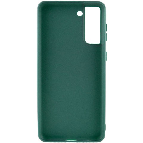 Силіконовий чохол Candy для Samsung Galaxy S21+ Зелений / Forest green