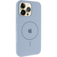 Чохол Silicone Case Full Protective (AA) V2 with MagSafe для Apple iPhone 16 Pro (6.3") Блакитний / Lilac Blue