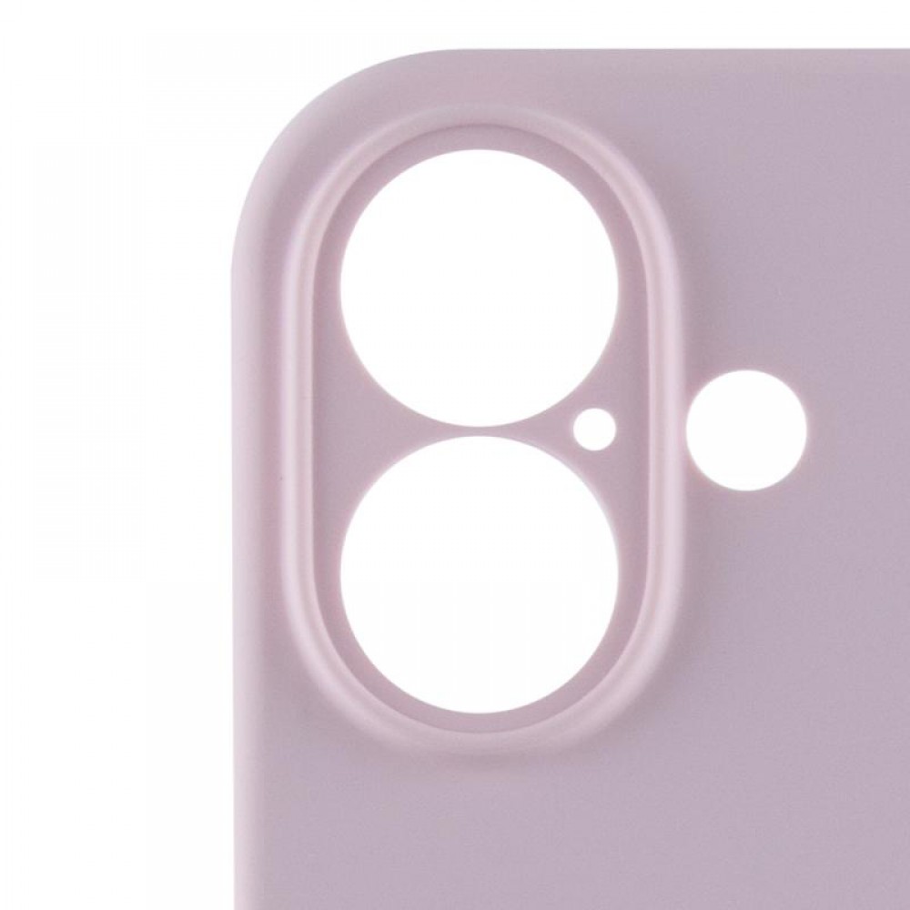 Чохол Silicone Case Full Camera Protective (AA) для Apple iPhone 16 (6.1") Рожевий / Chalk Pink
