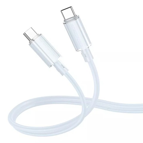 Дата кабель Borofone BX112 Lemon Type-C to Type-C 60W (1m) Blue