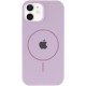 Чохол Silicone Case Full Protective (AA) with MagSafe для Apple iPhone 11 (6.1") Бузковий / Lilac