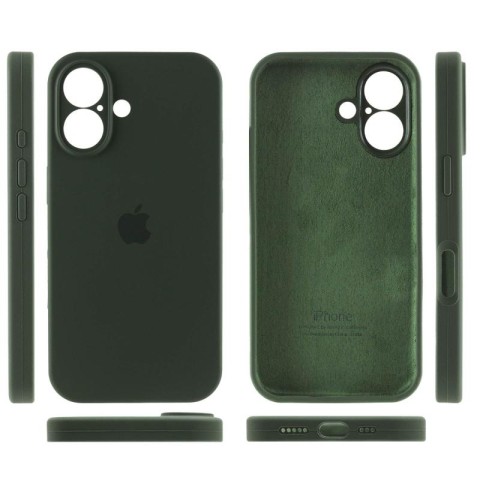 Чохол Silicone Case Full Camera Protective (AA) для Apple iPhone 16 Plus (6.7") Зелений / Cyprus Green
