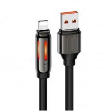 Дата кабель Hoco U136 Prize USB to Lightning 2.4A (1.2m) Black