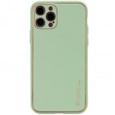 Шкіряний чохол Xshield для Apple iPhone 14 Pro (6.1") Зелений / Pistachio