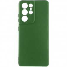 Чохол Silicone Cover Ummi Lakshmi Full Camera (AA) для Samsung Galaxy S22 Ultra Зелений / Dark green