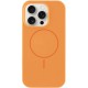Чохол Silicone Case Full Protective (AA) NO LOGO with MagSafe для Apple iPhone 16 Pro Max (6.9") Помаранчевий / Papaya