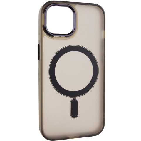 Чохол TPU+PC Lily with MagSafe для Apple iPhone 15 (6.1") Dark Gray