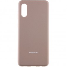 Чохол Silicone Cover Full Protective (AA) для Samsung Galaxy A02 Сірий / Lavender