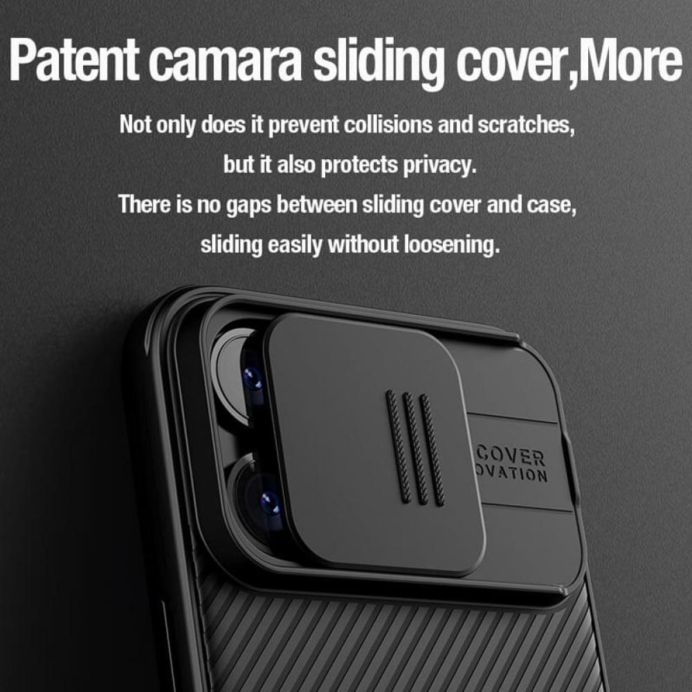 Карбонова накладка Nillkin CamShield Pro для Apple iPhone 15 Pro (6.1") Black