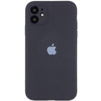 Чохол Silicone Case Full Camera Protective (AA) для Apple iPhone 12 (6.1") Сірий / Dark Gray