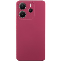 Чохол Silicone Cover Lakshmi Full Camera (AAA) для Xiaomi Redmi Note 14 4G (Int. version) Бордовий / Plum