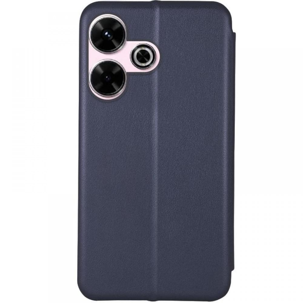 Шкіряний чохол-книжка Classy для Xiaomi Redmi 13 4G / Poco M6 4G Темно-синій