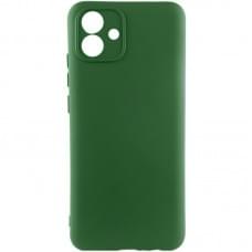 Чохол TPU GETMAN Liquid Silk Full Camera для Samsung Galaxy A04 Зелений / Dark green