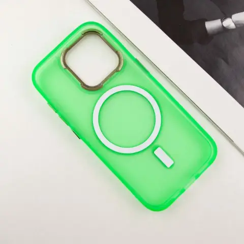 Чохол TPU+PC Lily with MagSafe для Apple iPhone 13 Pro Max (6.7") Neon Green