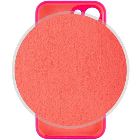 Чохол Silicone Case Full Camera Protective (AA) для Apple iPhone 15 (6.1") Рожевий / Barbie pink
