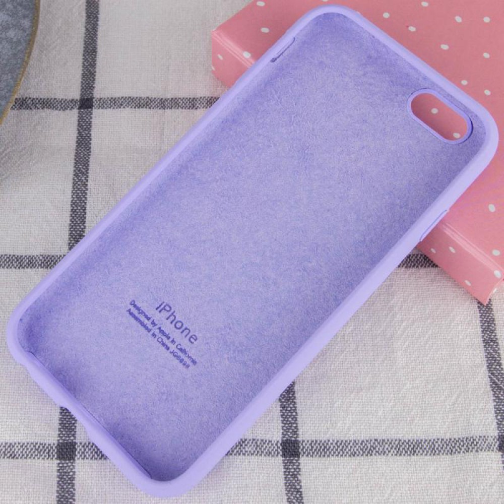 Чохол Silicone Case Full Protective (AA) для Apple iPhone 6/6s (4.7") Бузковий / Dasheen