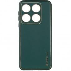 Шкіряний чохол Xshield для Xiaomi 14 Pro Зелений / Army green