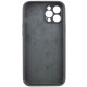 Чохол Silicone Case Full Camera Protective (AA) NO LOGO для Apple iPhone 12 Pro (6.1") Сірий / Dark Gray