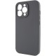 Чохол Silicone Case Full Camera Protective (AA) NO LOGO для Apple iPhone 15 Pro Max (6.7") Сірий / Dark Gray