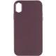 TPU чохол Bonbon Metal Style для Apple iPhone XS Max (6.5") Бордовий / Plum