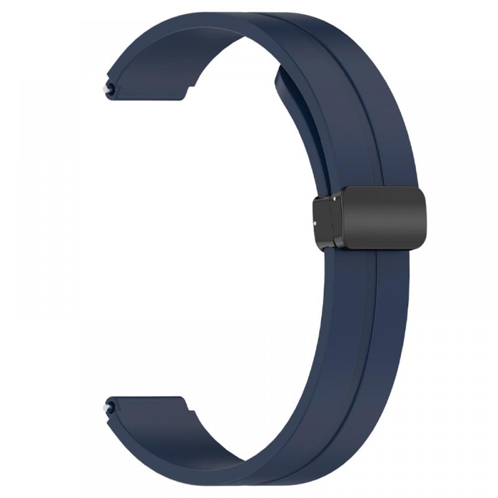 Ремінець Line Magnetic для Xiaomi Mi Band 9/8/10 Синій / Dark Blue