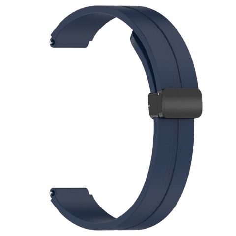 Ремінець Line Magnetic для Xiaomi Mi Band 9/8/10 Синій / Dark Blue