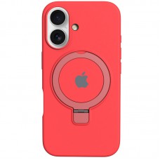 Чохол Silicone Case Full Protective with Ring для Apple iPhone 16 (6.1") Red