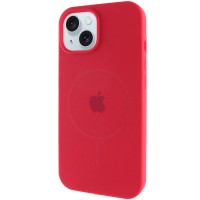 Чохол Silicone Case Full Protective (AA) with MagSafe для Apple iPhone 15 (6.1") Червоний / Deep Red