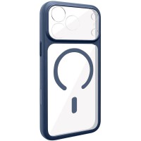 Чохол TPU GETMAN Moon Clear with MagSafe для Apple iPhone 17 Pro (6.3") Blue