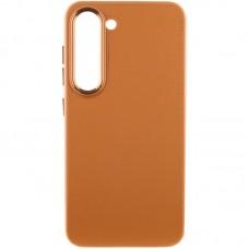 Шкіряний чохол Bonbon Leather Metal Style для Samsung Galaxy S23 Коричневий / Brown
