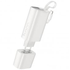 Портативний ЗП Power Bank Hoco J148 Handy PD20W with cable 5000 mAh White