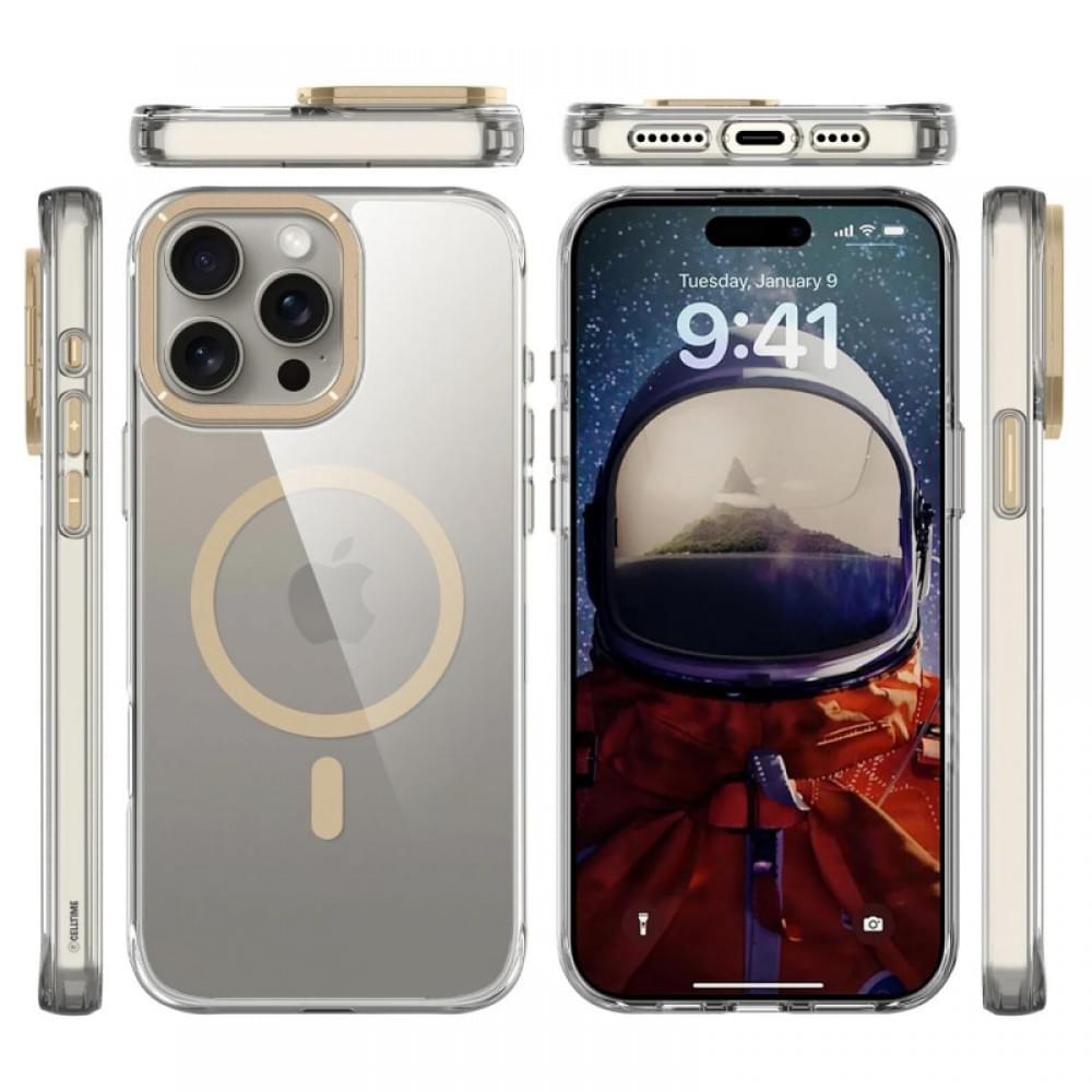 Чохол TPU Space Case Apex with MagSafe для Apple iPhone 13 Pro Max / 14 Pro Max (6.7") Gold