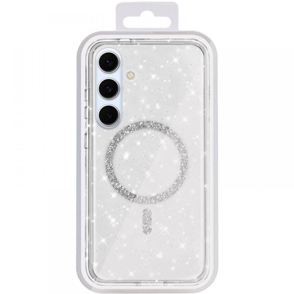 Чохол TPU Eclipse Sparkle (MagFit) для Samsung Galaxy S25+ / S24+ Transparent