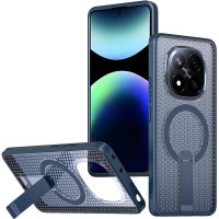 Чохол TPU Breeze with MagSafe stand для Xiaomi Redmi Note 14 Pro 4G/5G Blue